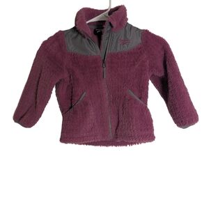 Reebok Kids Puffer Jacket in Purple and Gray
